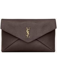 Saint Laurent - Cassandre Large Envelope Pouch - Lyst
