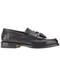 Doucal's - Leather Loafers With Tassels - Lyst