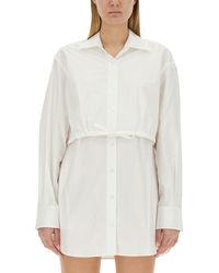 T By Alexander Wang - Shirt Dress - Lyst