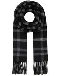 Saint Laurent - Embroidered Silk Blend Scarf - Lyst