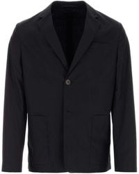 Prada - Midnight Cotton Blazer - Lyst
