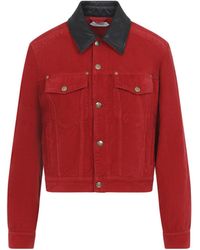 Versace - Denim Garment-Dyed Jacket - Lyst
