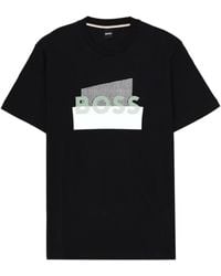 BOSS - Logo Print T-Shirt - Lyst