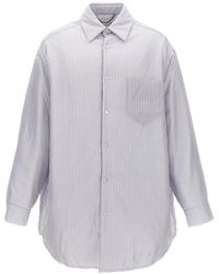 Maison Margiela - Striped Shirt Jacket - Lyst