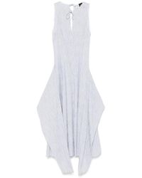 Loewe - Cotton Blend Midi Dress - Lyst
