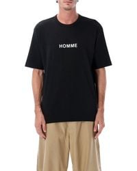 Comme des Garçons - Comme Des Garçons Homme Plus Comme Des Garçons Homme Cotton Logo Short Sleeve T-Shirt - Lyst