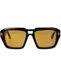 Tom Ford - Nero Lucido Marrone Acetate Sunglasses - Lyst