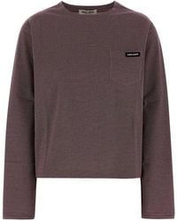 Miu Miu - Two-Tone Jersey T-Shirt - Lyst