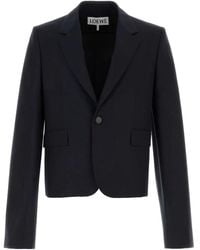 Loewe - Midnight Wool Blazer - Lyst