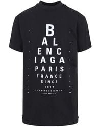 Balenciaga - Eye-Test Oversized T-Shirt, 100% Cotton - Lyst