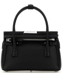Maison Margiela - Black Leather Handbag - Lyst