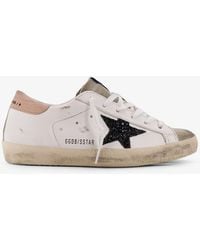 Golden Goose - Super-Star Classic With List Low-Top Leather Sneakers - Lyst