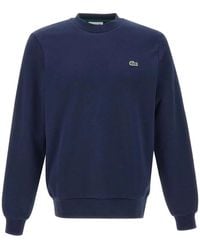 Lacoste - Crew Neck Sweatshirt With Logo - Lyst