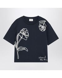 Weekend by Maxmara - Boxy Cotton T-Shirt With Print - Lyst