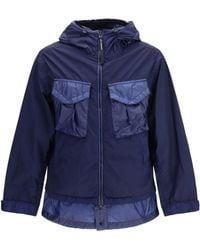 C.P. Company - C.P.Company Bi-Tm Mixed Goggle Jacket - Lyst