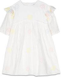 Stella McCartney - 3/4 Sleeve Embroidered Dress - Lyst