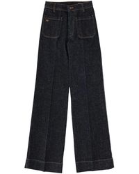 Victoria Beckham - Alina Wide-Leg Jeans - Lyst