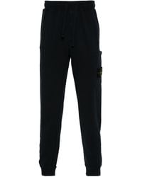 Stone Island - Compass-Badge Tapered Trousers - Lyst