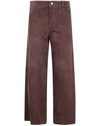 Max Mara - Max Mara S "Smmfulmine" Suede Trousers - Lyst