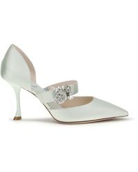 Roger Vivier - Efflorescence Dorsay Satin Pumps - Lyst