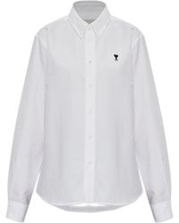 Ami Paris - Ami De Coeur Button Down Collar Classic - Lyst