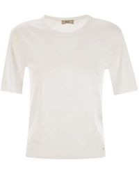 Herno - Lyocell And Cotton T-Shirt - Lyst