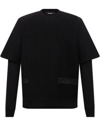 DSquared² - Cool Fit Double Layer Logo Sweatshirt - Lyst