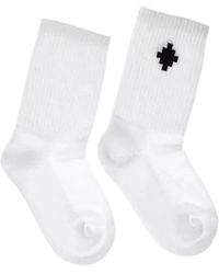 Marcelo Burlon - Marcelo Burlon County Of Milan Logo Cross High Socks - Lyst