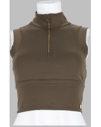 HOUSE OF GRAVITY - Hog Turtle Zipper Crop Top - Lyst