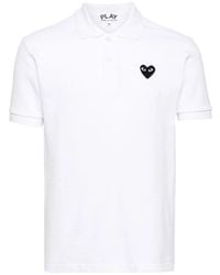 COMME DES GARÇONS PLAY - Cotton Polo Shirt - Lyst