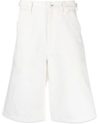 Jil Sander - Denim Mini Shorts With Button Closure - Lyst