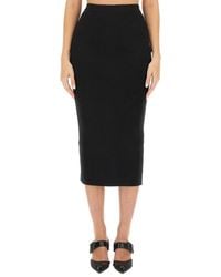 McQueen - Knit Pencil Skirt - Lyst