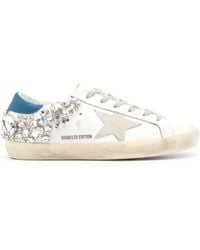 Golden Goose - Super-Star Leather Sneakers - Lyst