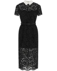 Self-Portrait - Self Portrait Lace Dress With Collar - Lyst