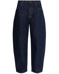 Alaïa - Alaia Dark Balloon Leg Jeans - Lyst