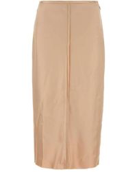 Ami Paris - Skin Stretch Satin Skirt - Lyst