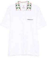 CASABLANCA - Logo-Embroidered Polo Shirt - Lyst