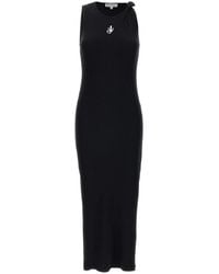 JW Anderson - J.W.Anderson Logo Ribbed Dress - Lyst