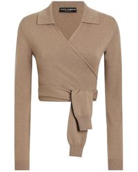 Dolce & Gabbana - Dolce & Gabbana Wrap Sweater - Lyst