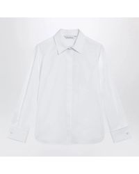Max Mara - Embroidered-Logo Long-Sleeve Shirt - Lyst