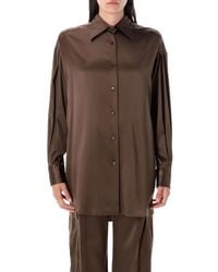 Tom Ford - Stretch Silk Satin Relaxed Fit Shirt - Lyst