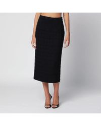 Alessandra Rich - Bouclé Tweed Midi Skirt - Lyst