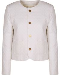 Celine - Chelsea Button-Front Cotton Jacket - Lyst