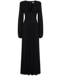 Elisabetta Franchi - Long Jersey Lurex Dress - Lyst