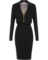Elisabetta Franchi - Midi Dress - Lyst