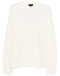 Emporio Armani - Wool Crewneck Sweater - Lyst