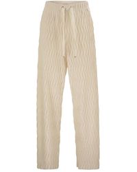 Herno - Trousers With Crumpled Effect - Lyst
