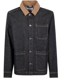 Les Deux - "Layton" Denim Overshirt - Lyst