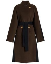 Alberta Ferretti - Wool And Cashmere Long Coat - Lyst