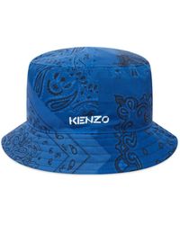 KENZO - Paisley Bandana Logo Bucket Hat - Lyst
